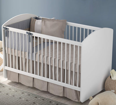 White Swinging Baby Bed (70x130 cm)