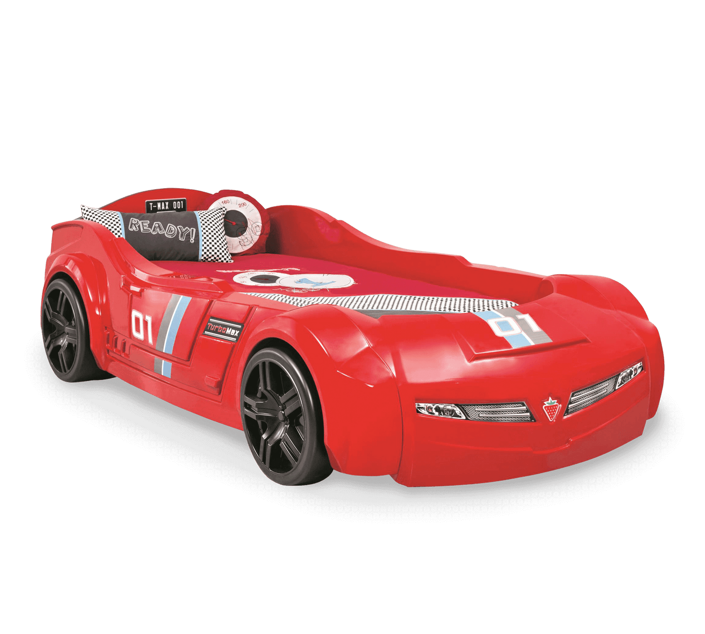 Turbo Max Autobett (Rot) (90x195 cm)