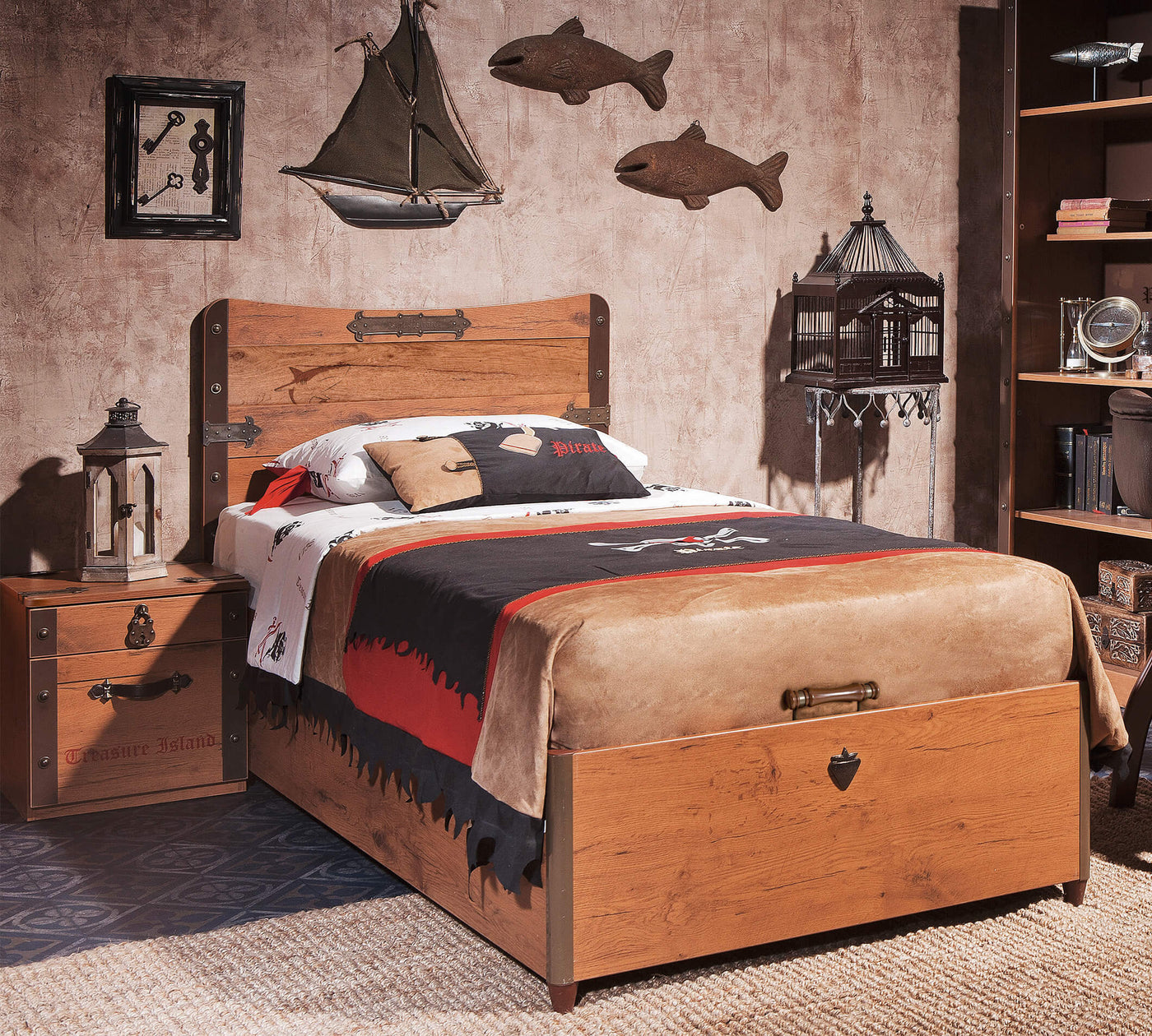 Pirate Bed With Base (90x190 cm)