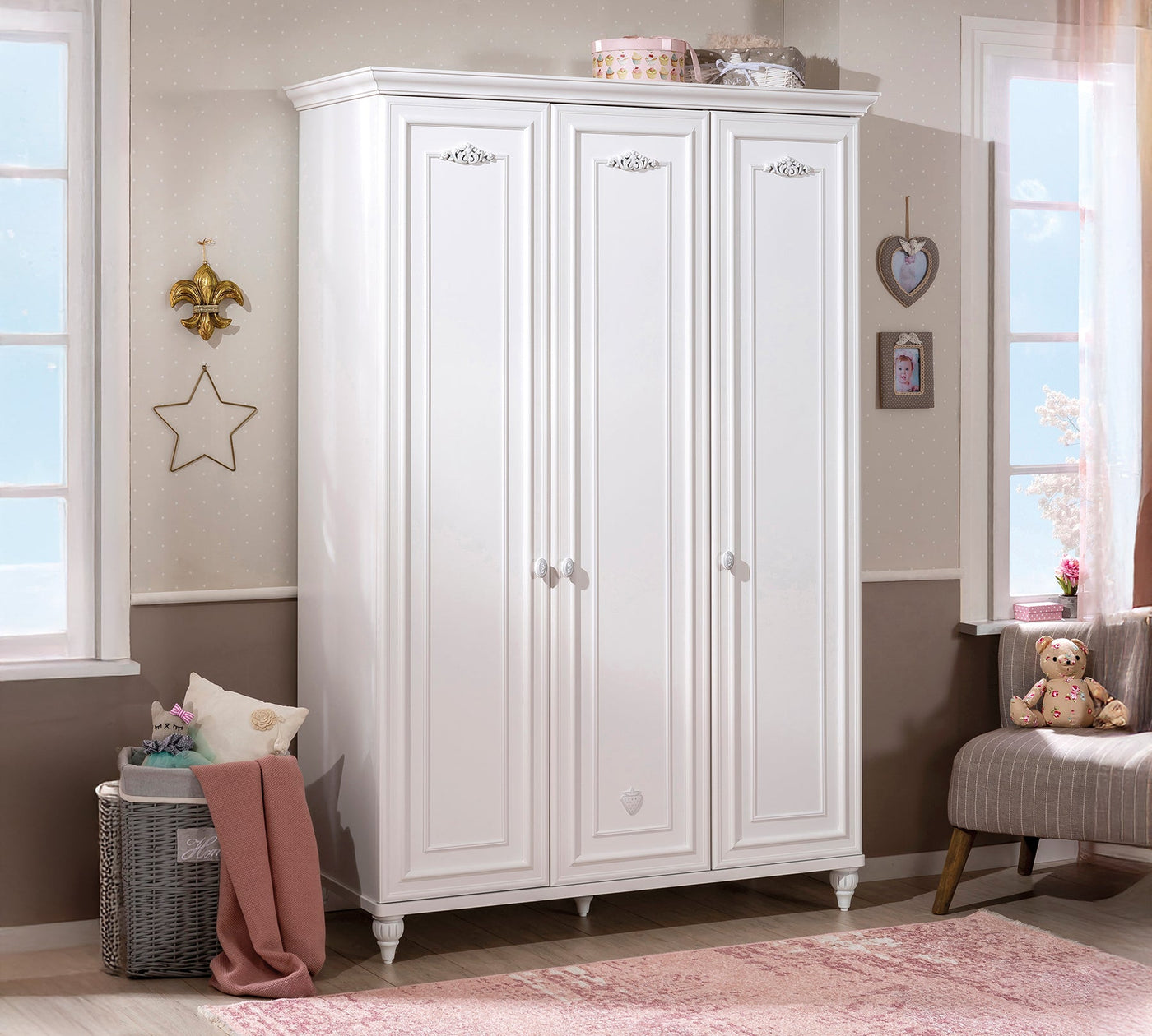 Romantica 3 Doors Wardrobe