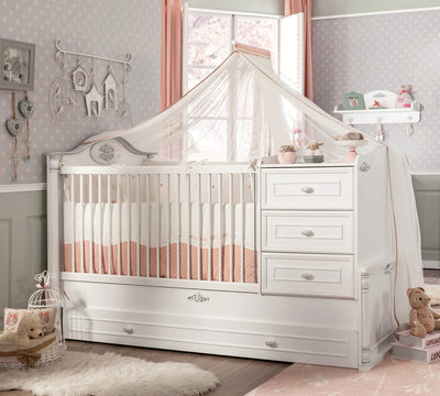 Romantic Convertible Baby Bed (With Parent Bed) (80x180 cm)