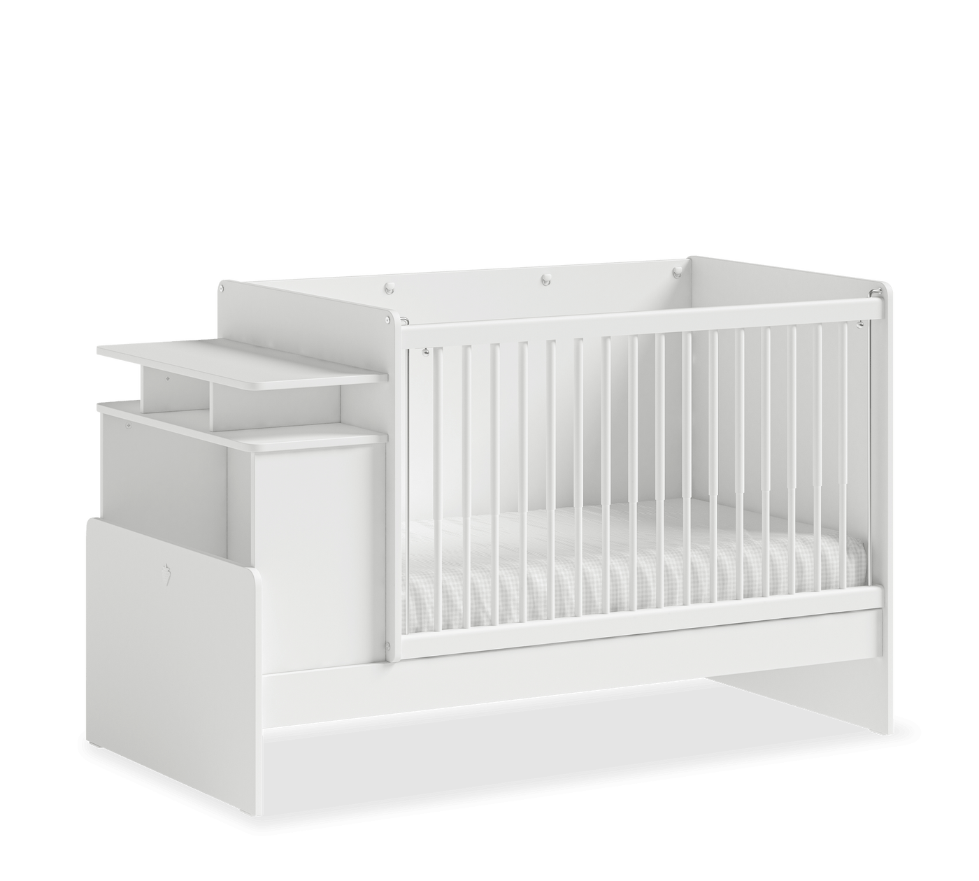 Baby Cotton Umbaubares Bett mit Tisch (höhenverstellbar) (70x115-70x145 cm)