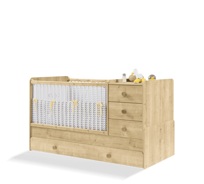 Mocha Convertible Baby Bed (With Parent Bed) (80x180 cm)