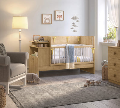 MOCHA BABY, سرير أطفال قابل للتكبير مع طاولة (70X115-70X145 سم)