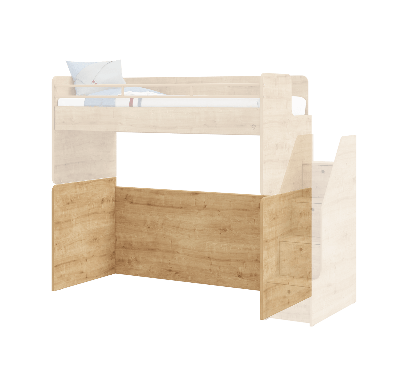 Studio Bunk Bed Lower Case Oak