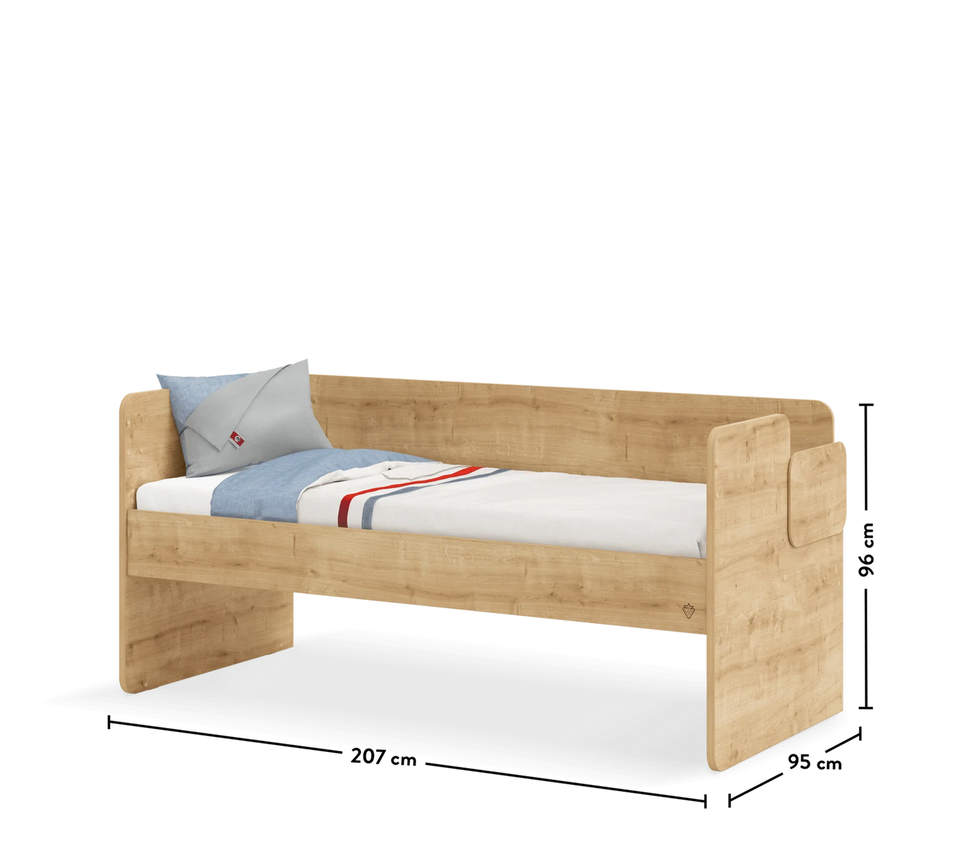 Mocha Studio Upper Bed Oak (90x200 cm)