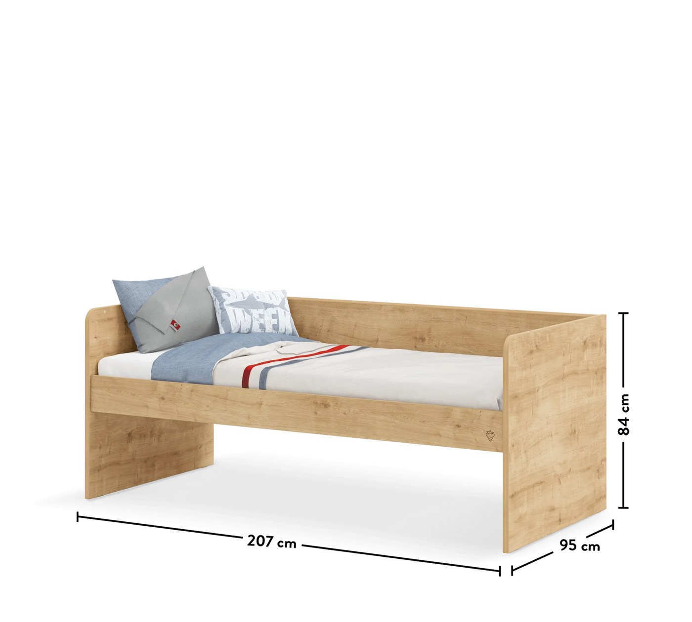 Mocha Studio Bed Oak (90x200 cm)