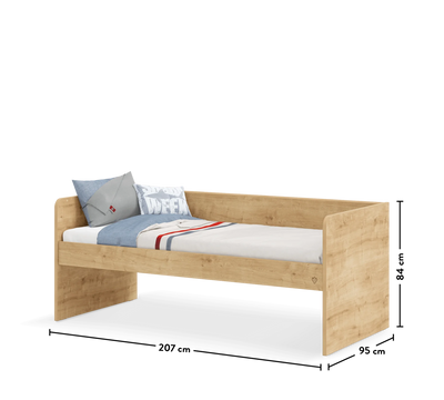 Mocha Studio Bed Oak (90x200 cm)