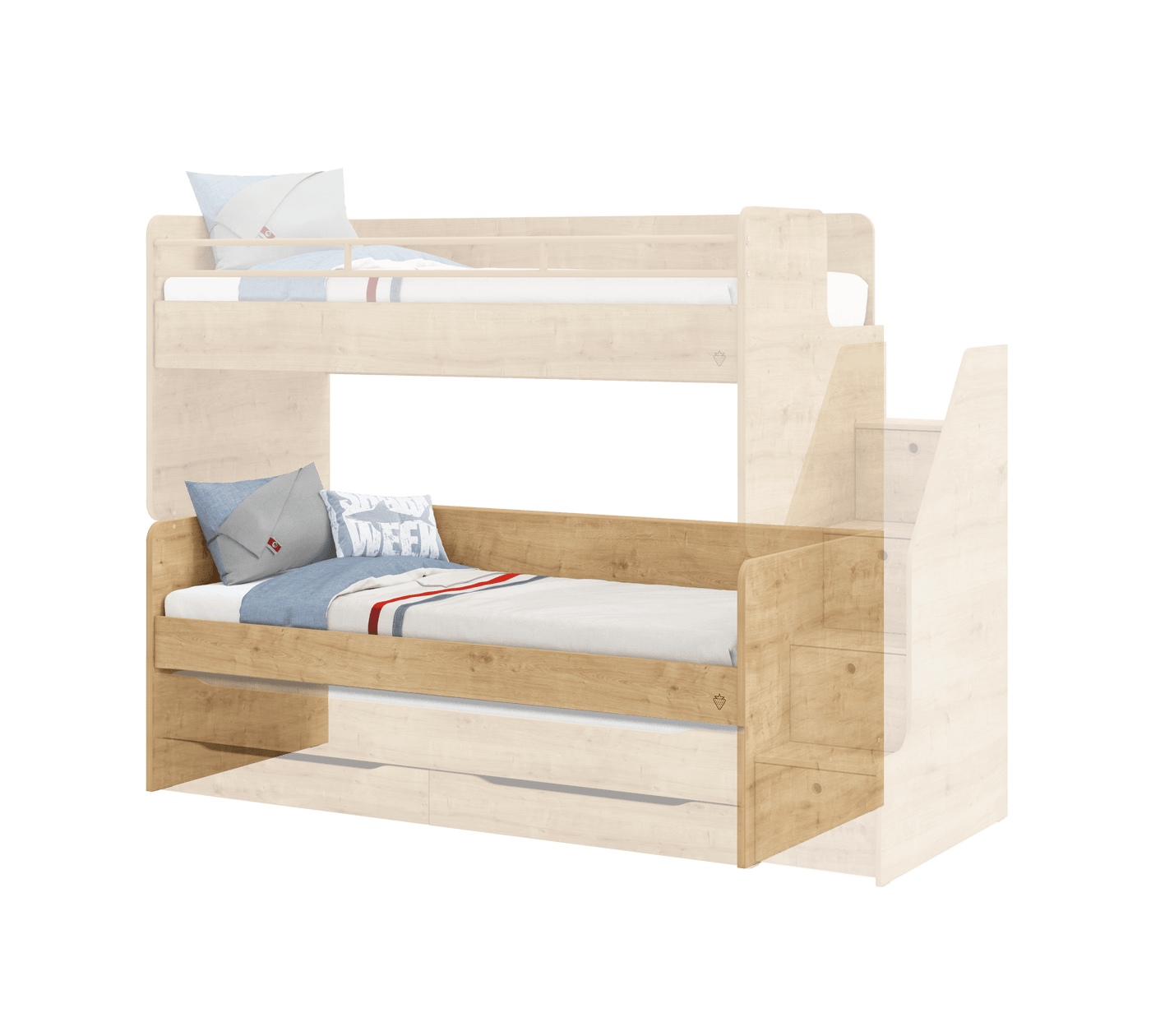 Mocha Studio Bed Oak (90x200 cm)