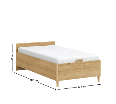 Mocha Headless Bed With Base