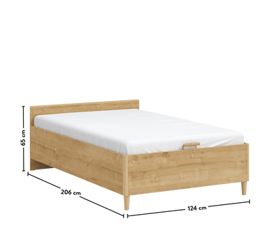 Mocha Headless Bed With Base