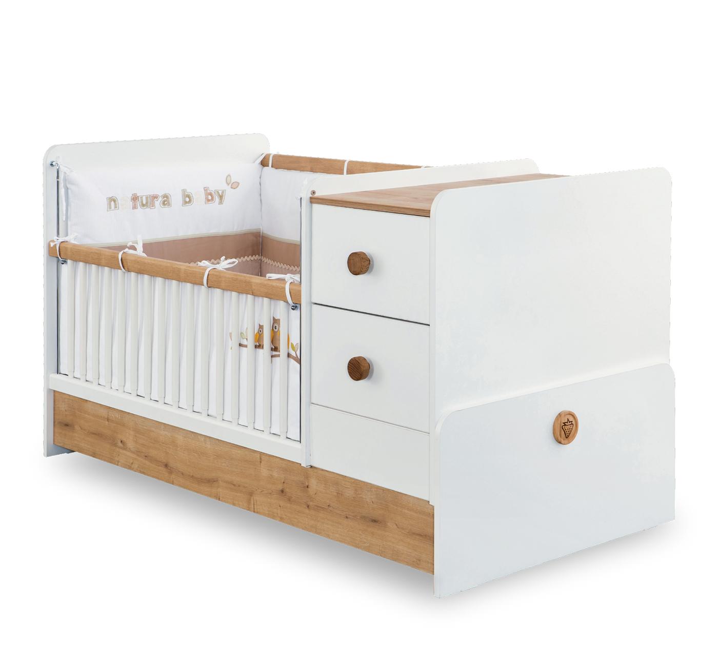 Natura Baby St سرير - أطفال صغار قابل للتكبير (75x160 سم)