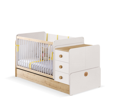 Natura Baby Swinging-Convertible Baby Bed (70x115-70x160 cm)