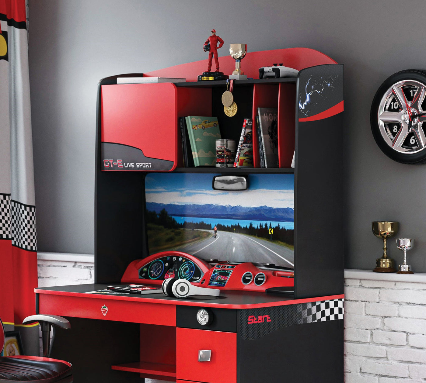 Champion Racer Concept Desk With Unit