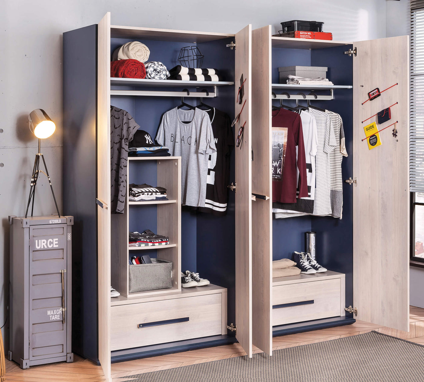 Trio 2 Doors Wardrobe