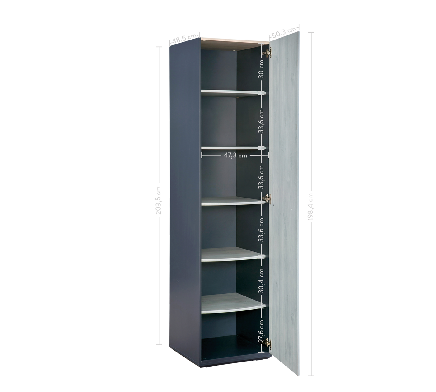 Trio Single Door Wardrobe