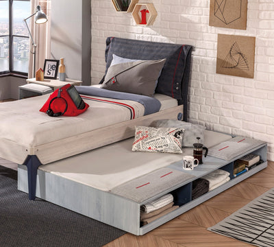 Trio Ausziehbett mit Unterkommode (90x190 cm)