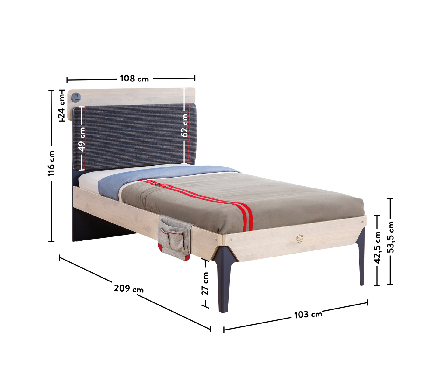 Trio Line Bed