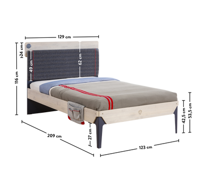 Trio Line Bed