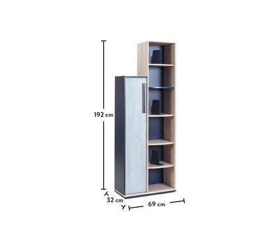 Trio Bookcase With Storage