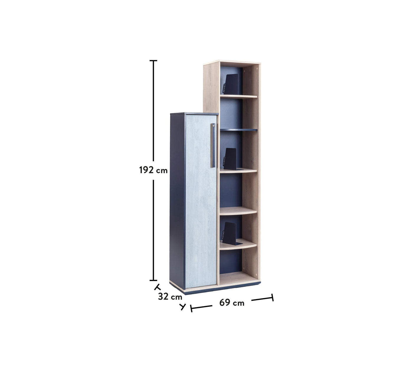 Trio Bookcase With Storage