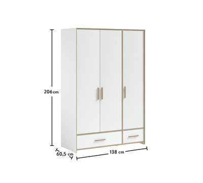 Modera 3 Doors Wardrobe