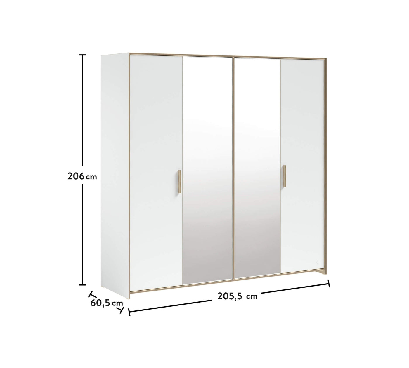 Modera 4 Doors Wardrobe