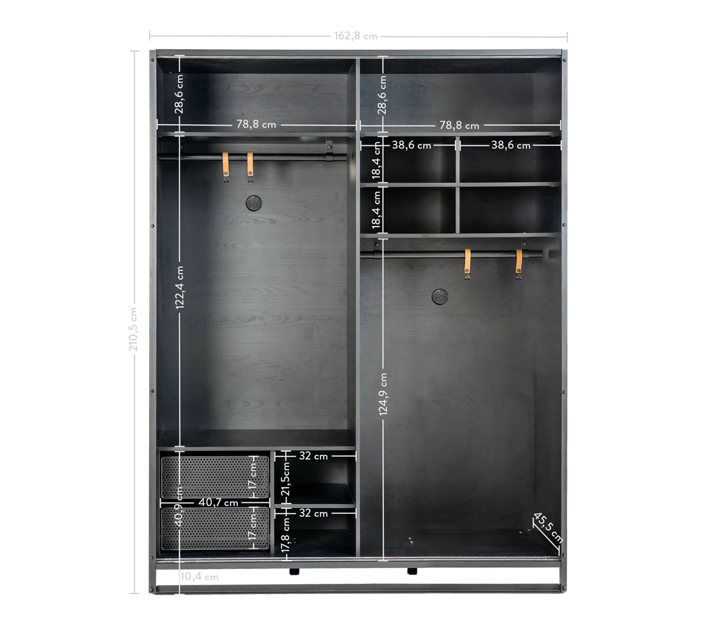 Dark Metal Schiebeschrank