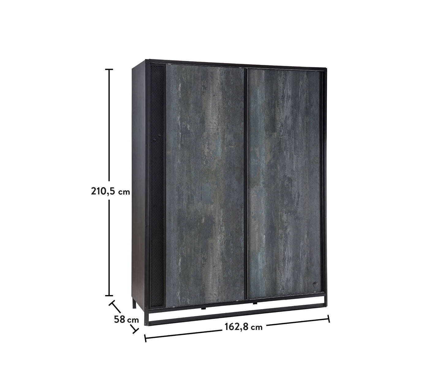 Dark Metal Schiebeschrank