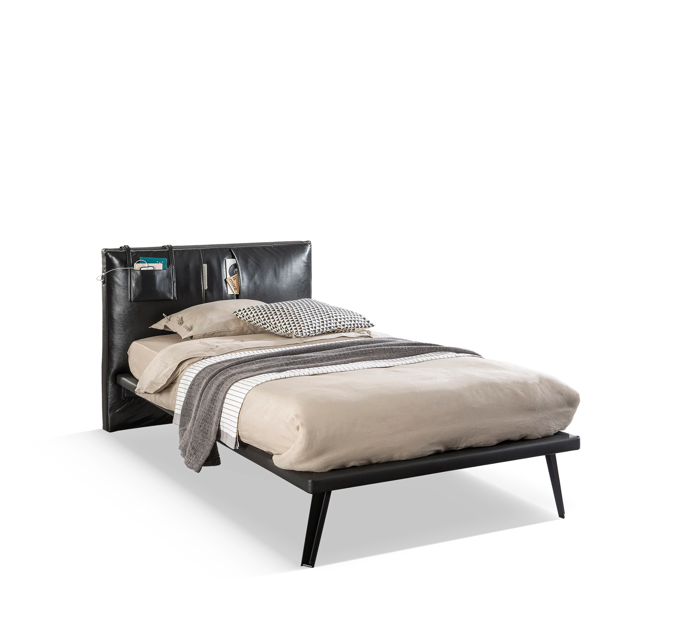 Dark Metal Bed