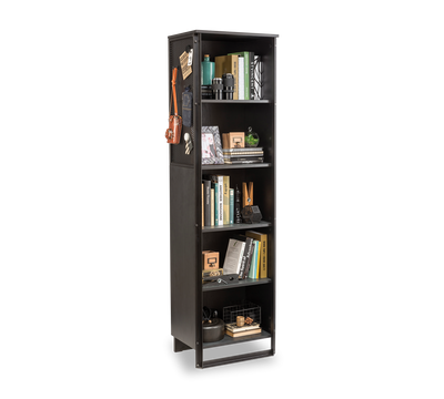 Dark Metal Bookcase