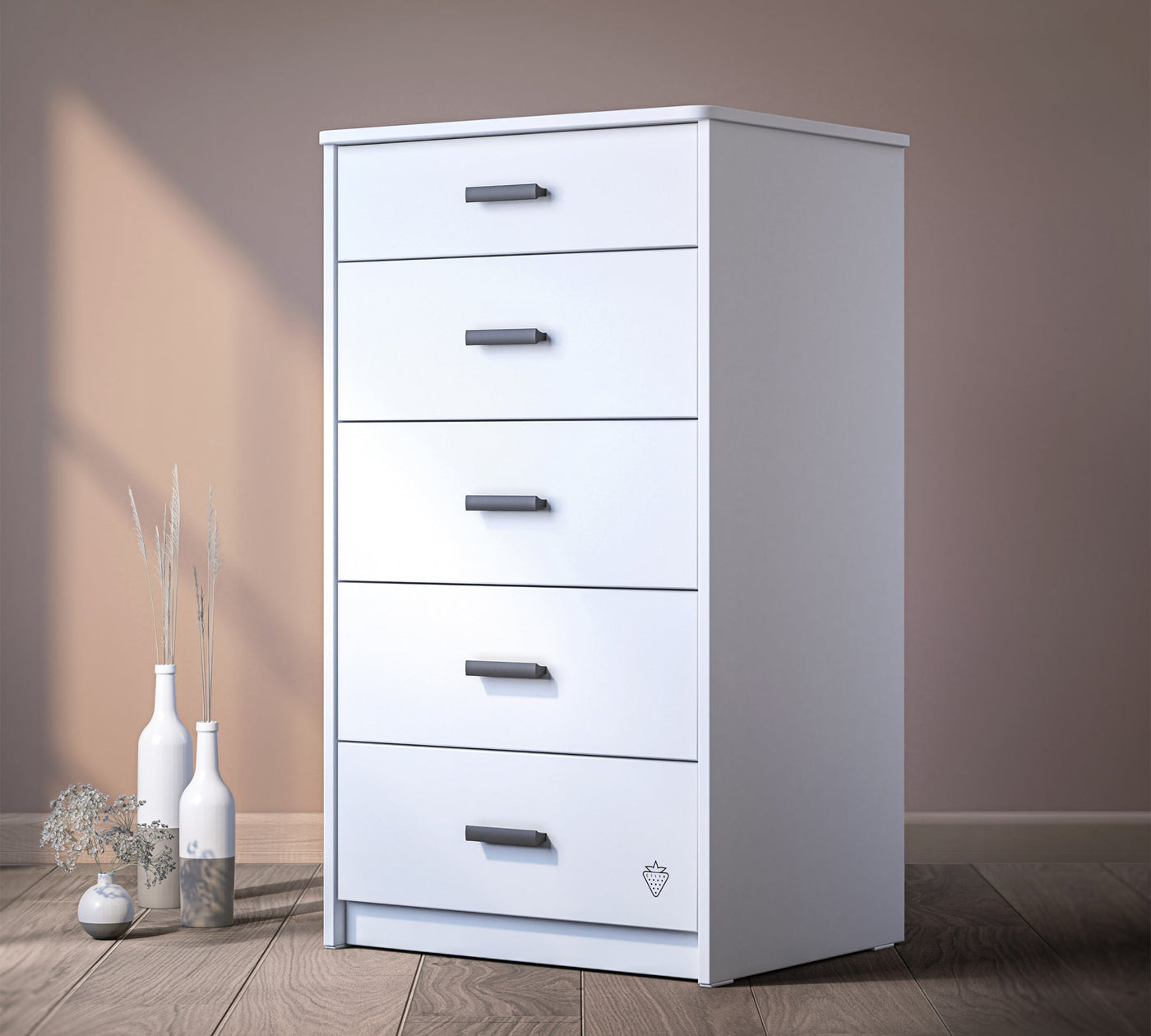 White Tall Dresser