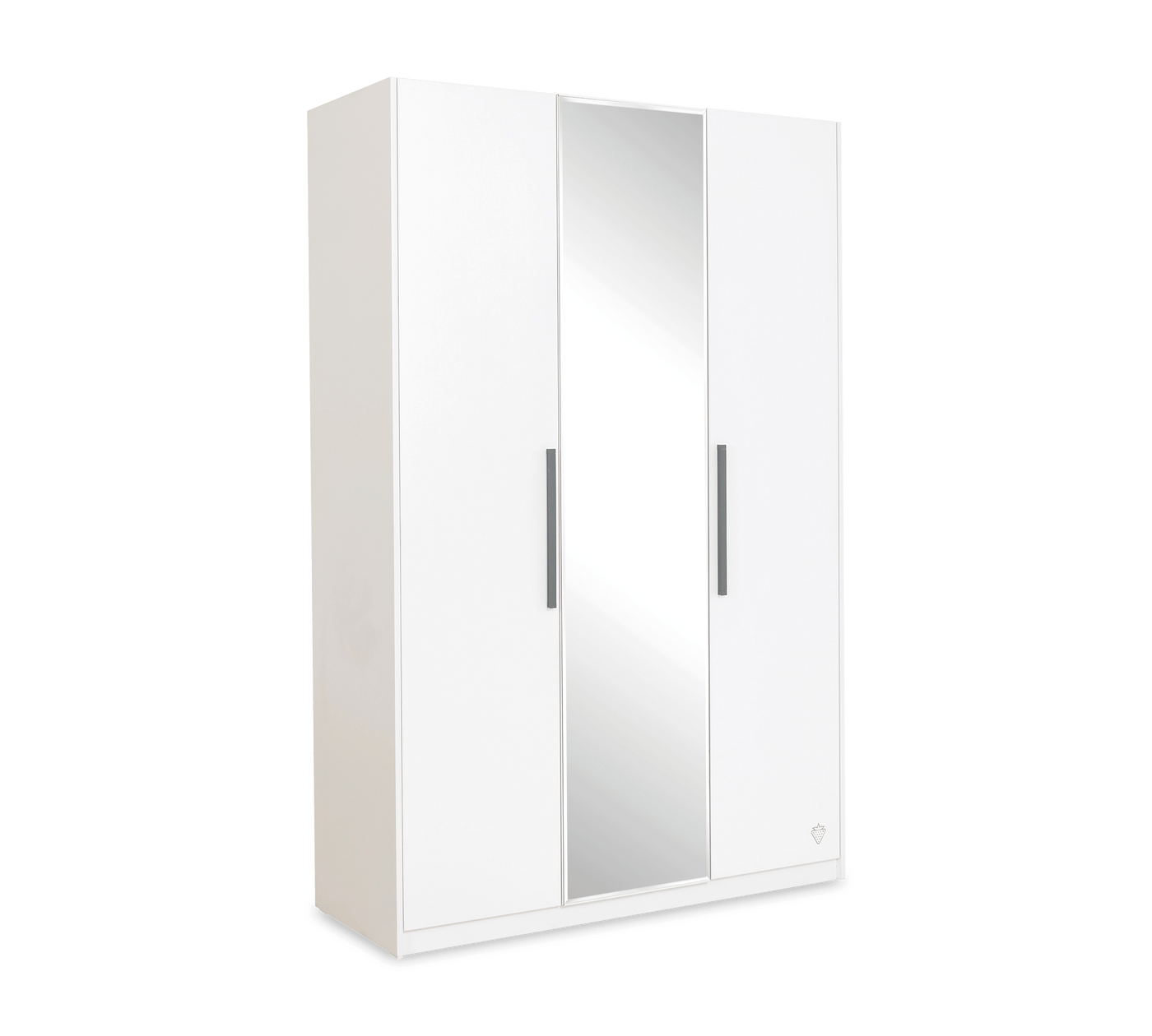 White 3 Doors Wardrobe