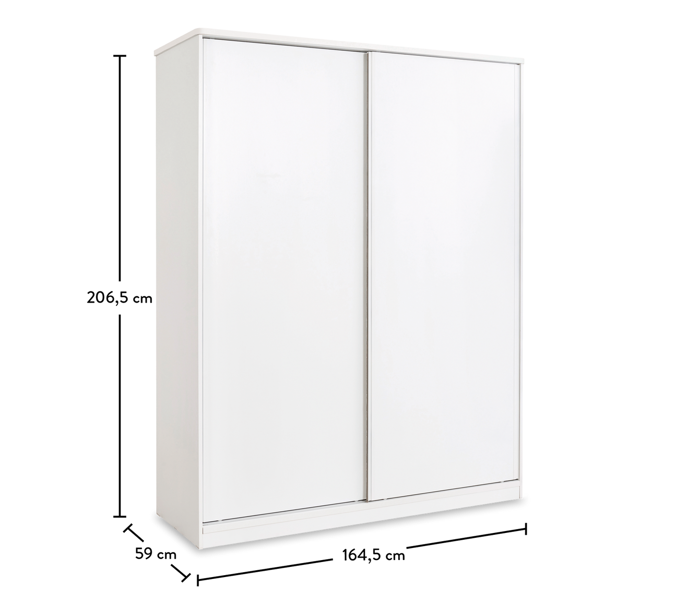 White Schiebeschrank