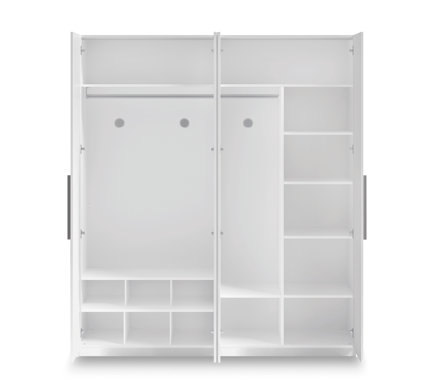 White 4 Doors Wardrobe