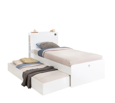 White pull-out Bed (90x190 cm)