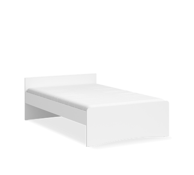 White Headless Bed