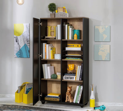 Black Bookcase With Storage