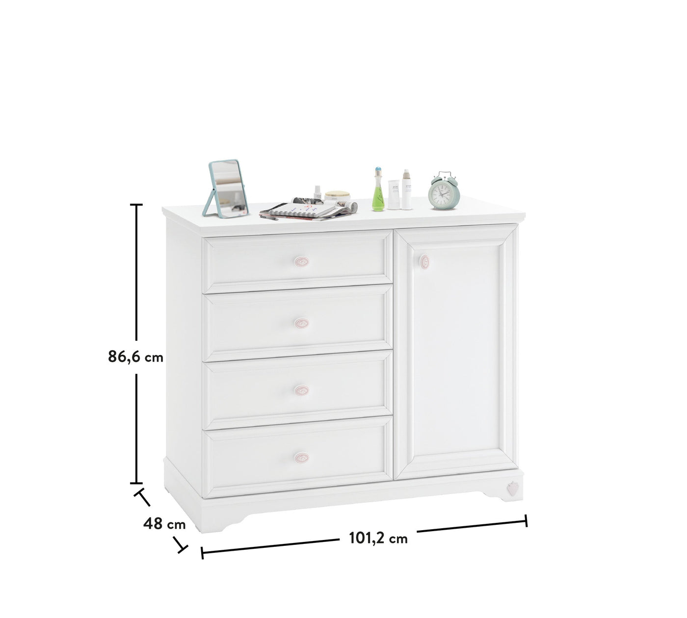 Rustic White Dresser