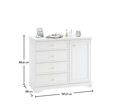 Rustic White Dresser