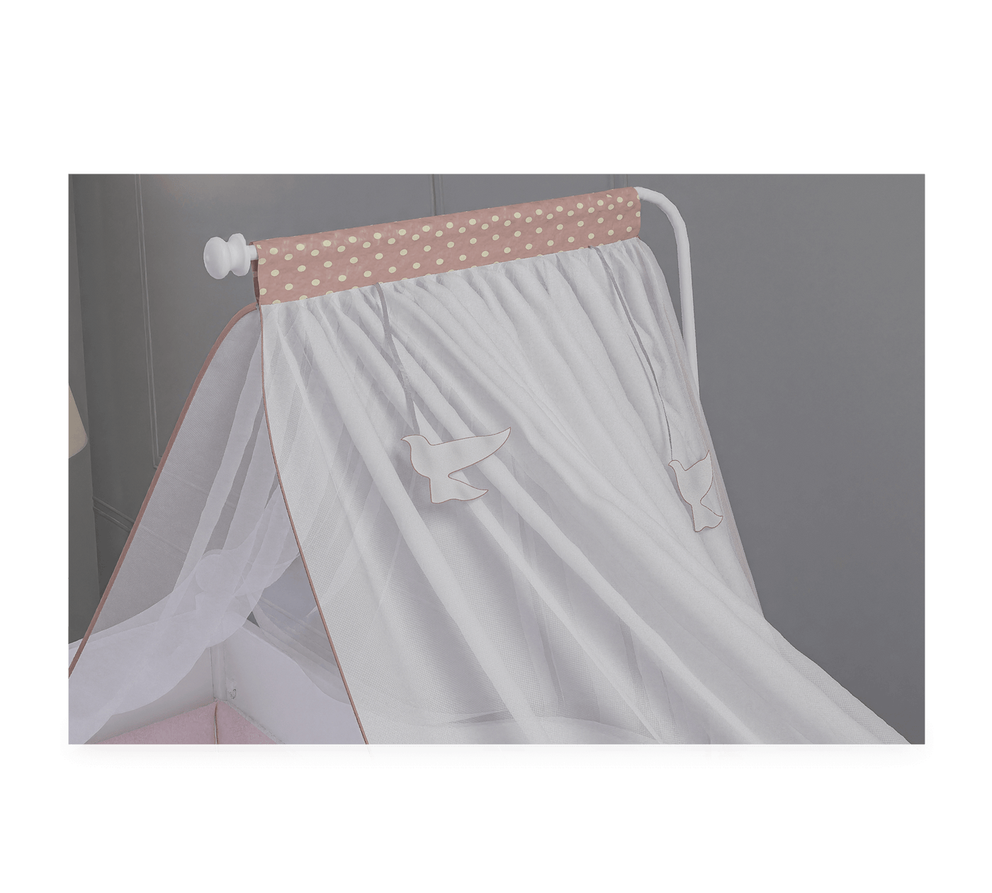 Rustic White Baby Canopy