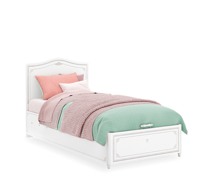 Selena Grey Bed With Base