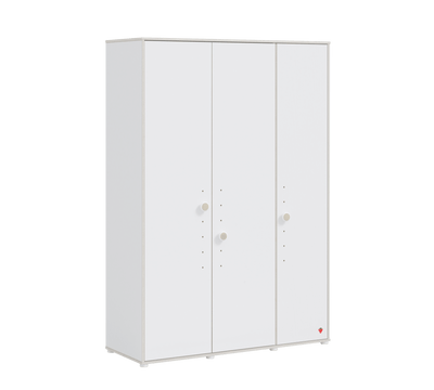 Montes White 3 Doors Wardrobe