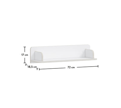 Montes White Hanger Shelf