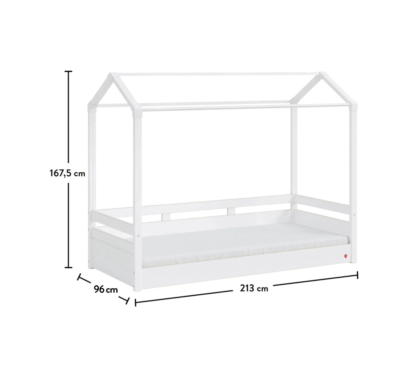 Montes White Roof Bed