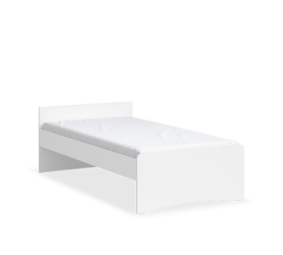 Montes White Headless Bed