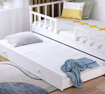 Pull Out Bed With Handle (Montes White)(90x190 cm)