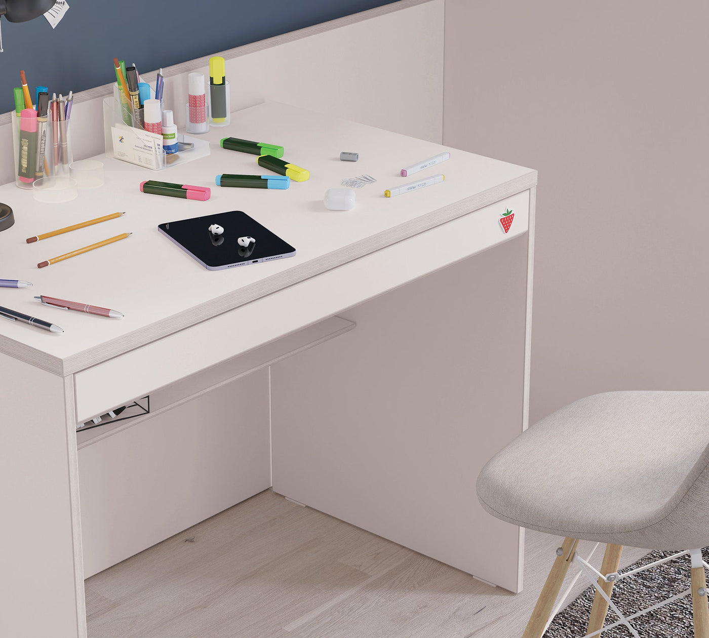 Studio Study Desk White