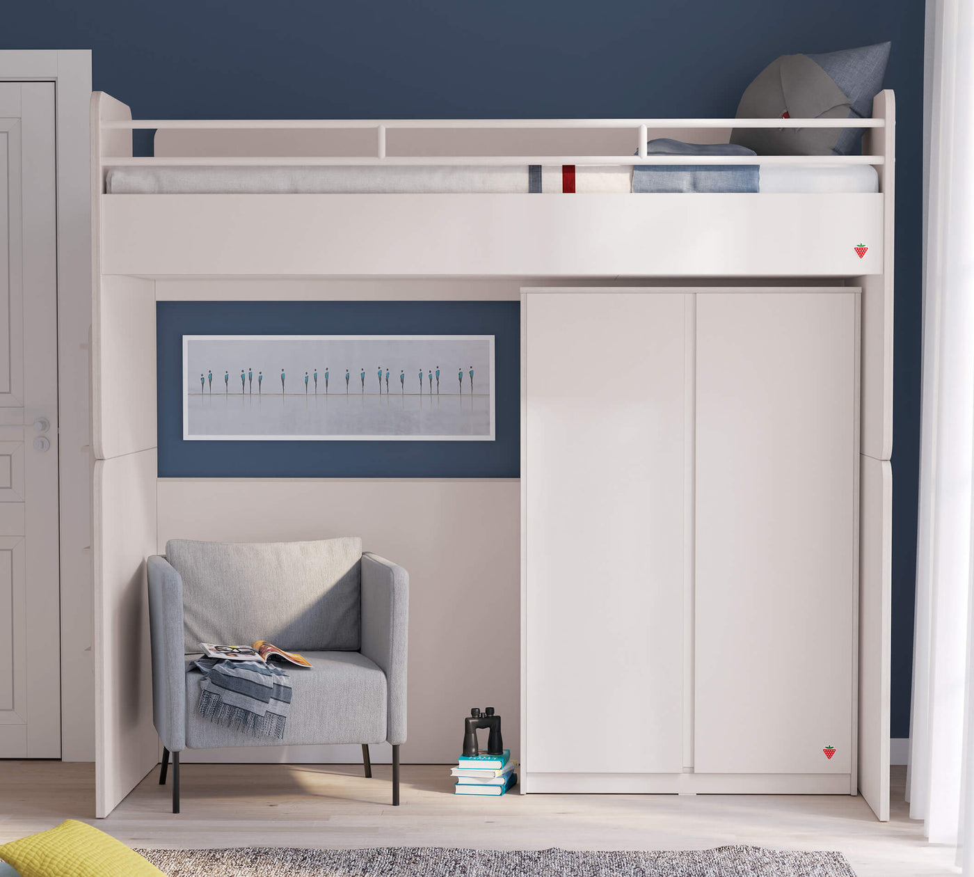 Studio Bunk Lower Case White