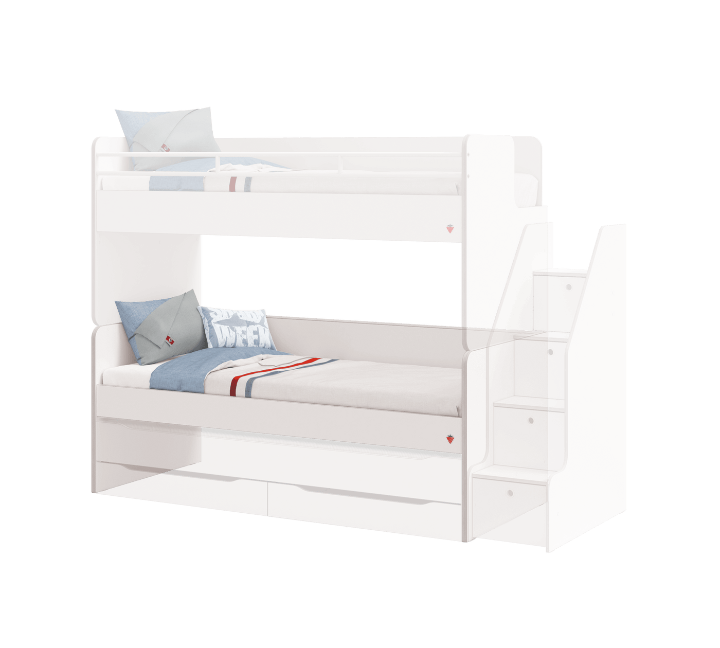 Studio Bed White (90x200 cm)